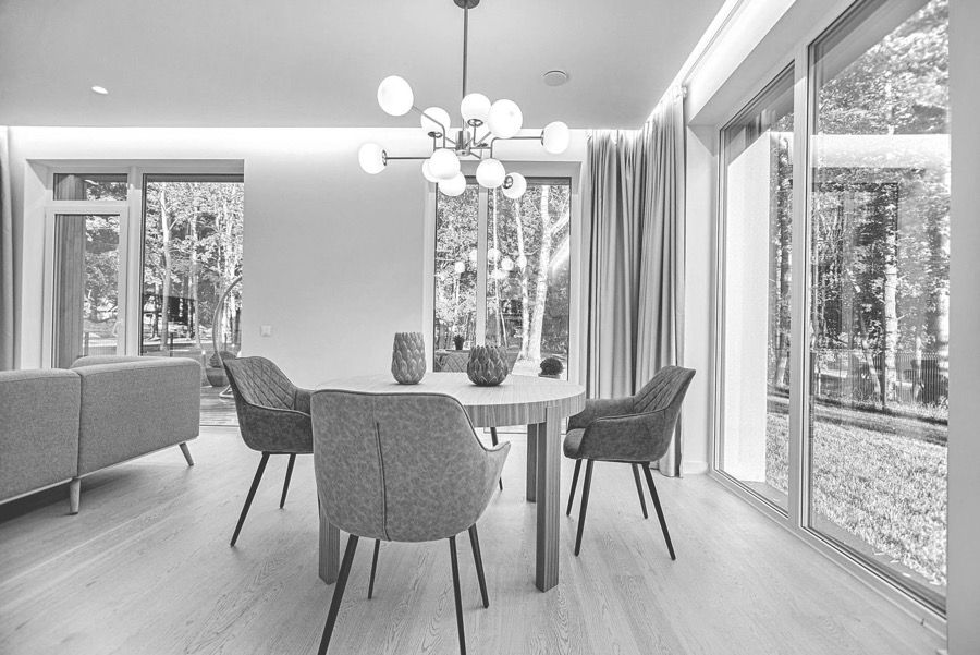Dining area of a refinanced family home