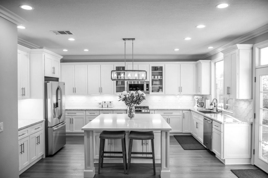 Kitchen of a refinanced home